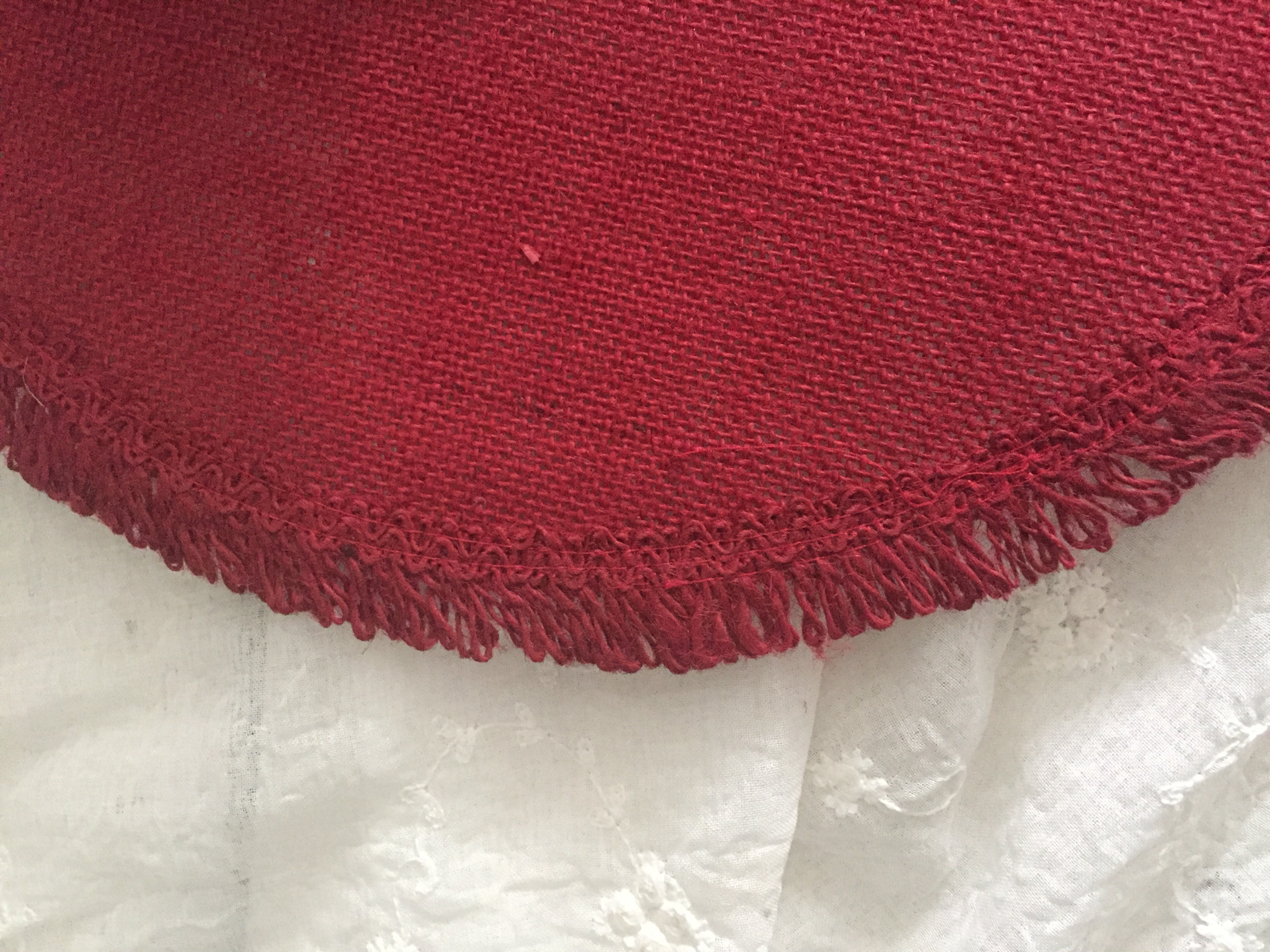 Tischset lillabelle Textilien Leinen Platzset 2 Landhaus | cm Stück | EDDY 38 Rot | Platzsets