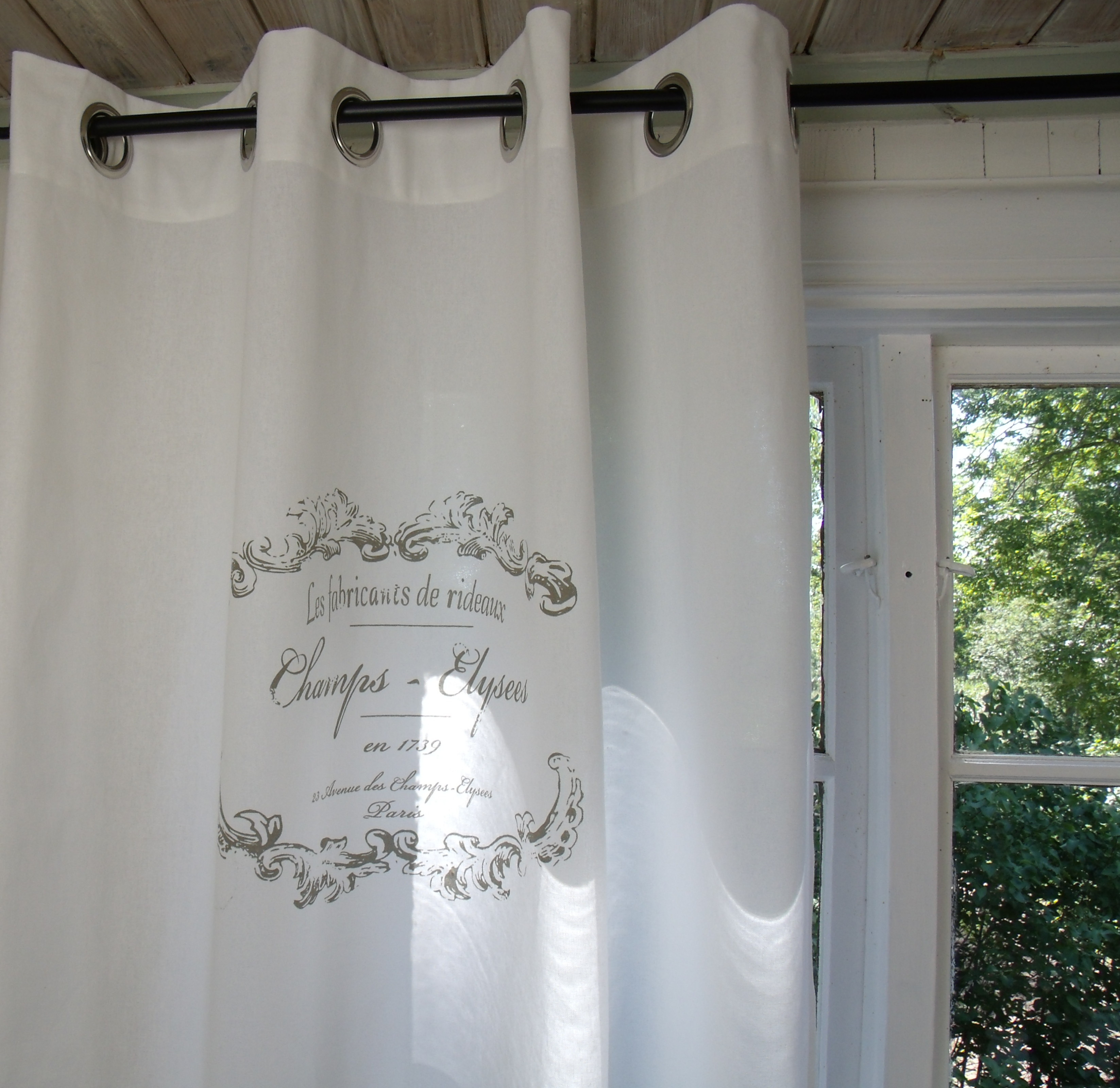 Vorhang ELEGANCE WEISS ÖSEN Gardine 110x240 cm 2 Stück Baumwolle Landhaus  Vintage | Gardinen & Vorhänge | Gardinen & Vorhänge | Gardinen | lillabelle